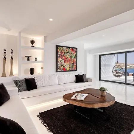 Phenomenal Mykonos Villa 6 Bedrooms Villa Paradise View Panoramic Sea Views Private Infinity Pool Psarou Beach Villa