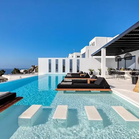 Phenomenal Mykonos Villa 6 Bedrooms Villa Paradise View Panoramic Sea Views Private Infinity Pool Psarou Beach Psarou (Mykonos)