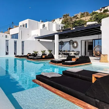 Phenomenal Mykonos Villa 6 Bedrooms Villa Paradise View Panoramic Sea Views Private Infinity Pool Psarou Beach Villa