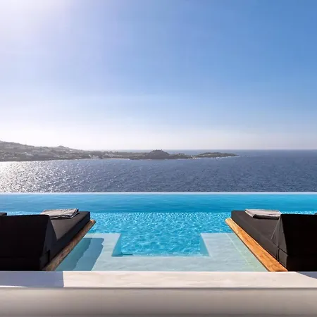 Phenomenal Mykonos Villa 6 Bedrooms Villa Paradise View Panoramic Sea Views Private Infinity Pool Psarou Beach Villa Psarou (Mykonos)