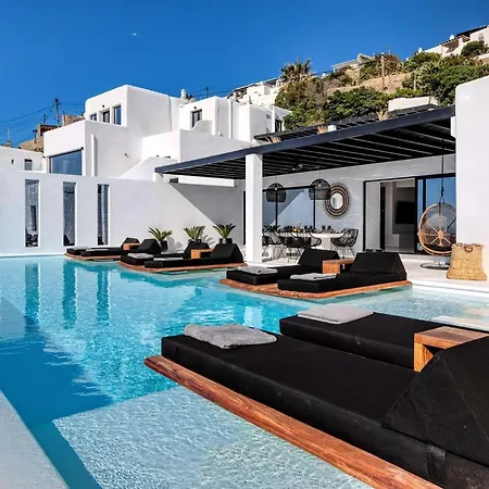 Phenomenal Mykonos Villa 6 Bedrooms Villa Paradise View Panoramic Sea Views Private Infinity Pool Psarou Beach Villa