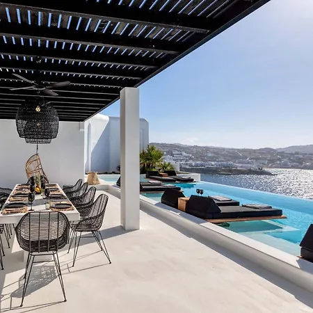 Phenomenal Mykonos 6 Bedrooms Paradise View Panoramic Sea Views Private Infinity Pool Psarou Villa Pszarú